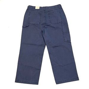 Women's Size 0/25R Universal Thread Highest Rise Wide Leg Canvas Pant Blue